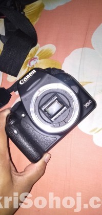 Canon 500d with lens